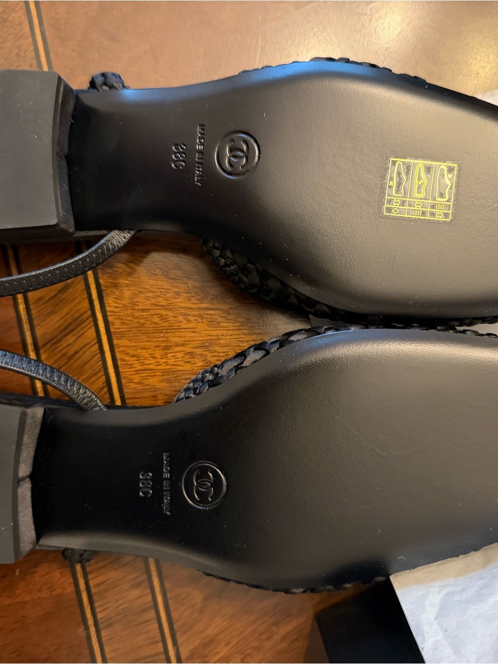 Chanel Black Silk Woven Slingback Flat Cruise 2026 - Picture 3 of 5